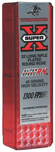 WIN X22LRSS1 22LR SUPER X 40 RN 100/20 WIN X22LRSS1 22LR SUPER X 40 RN 100/20