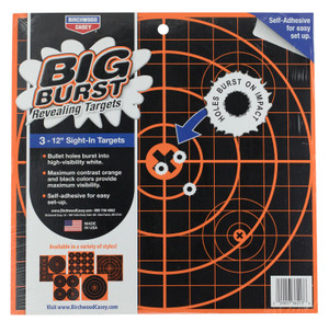 BIR 36123          BIG BURST 12" BULLSEYE TGT  3PK