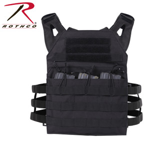 Rothco Lightweight Armor Plate Carrier Vest Black Size Regular