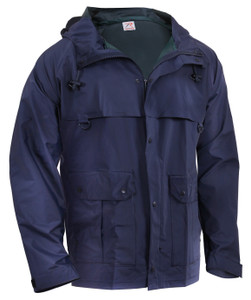 Rothco Microlite Rain Jacket Navy Blue Size 2XL Rothco Microlite Rain Jacket Navy Blue Size 2XL