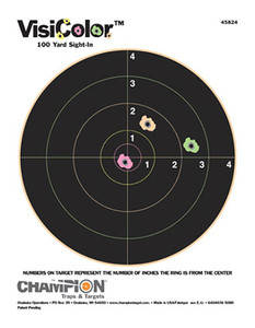 CHAMP 45824 VISICOLOR TGT 8IN BULLS 10 CHAMP 45824 VISICOLOR TGT 8IN BULLS 10