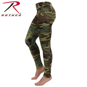 Rothco Womens Camo Performance Workout Leggings Woodland Camo Size S Rothco Womens Camo Performance Workout Leggings Woodland Camo Size S