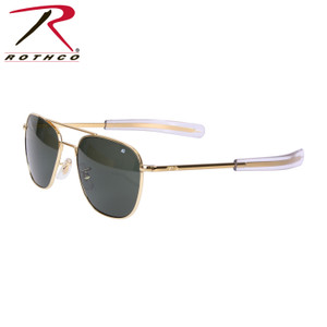 AO Eyewear Original Pilots Sunglasses Gold / Green Lens Size 55 MM AO Eyewear Original Pilots Sunglasses Gold / Green Lens Size 55 MM