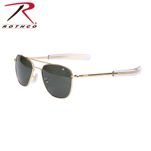 AO Eyewear Original Pilots Sunglasses Gold / Green Lens Size 52 MM AO Eyewear Original Pilots Sunglasses Gold / Green Lens Size 52 MM
