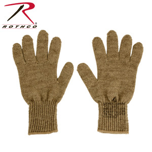 Rothco G.I. Glove Liners Coyote Brown Size 3 Rothco G.I. Glove Liners Coyote Brown Size 3