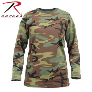 Rothco Womens Long Sleeve Camo T-Shirt Size 2XL Rothco Womens Long Sleeve Camo T-Shirt Size 2XL