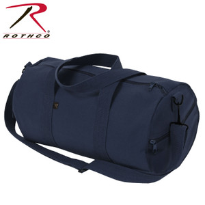 Rothco Canvas Shoulder Duffle Bag Navy Blue Size 19 Inches Rothco Canvas Shoulder Duffle Bag Navy Blue Size 19 Inches