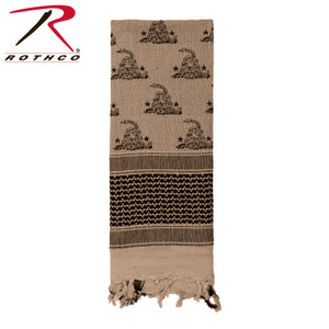 Rothco Gadsden Snake Shemagh Tactical Desert Scarf Tan Size One Size Rothco Gadsden Snake Shemagh Tactical Desert Scarf Tan Size One Size
