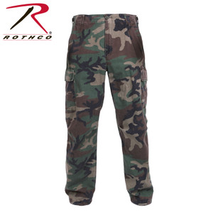 Rothco Vintage Vietnam Rip-Stop Fatigue Pants Woodland Camo Size L Rothco Vintage Vietnam Rip-Stop Fatigue Pants Woodland Camo Size L