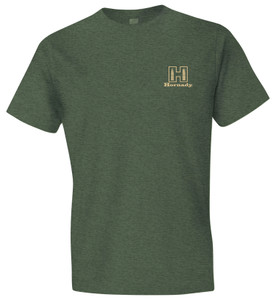HDESIGN 31431  HORNADY LOGO STMP TSHIRT SM MILGRN