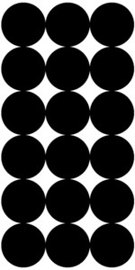 PROSHOT P-216             SPLATTER SHOT 1" PATCHES