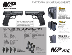 S&W M&P9 12487 2.0 9M CRRY KIT 4.25 10R S&W M&P9 12487 2.0 9M CRRY KIT 4.25 10R