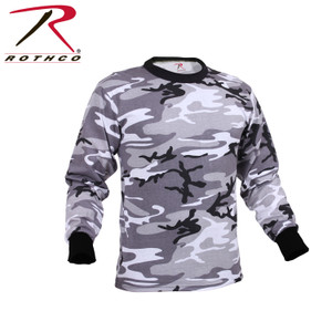 Rothco Long Sleeve Color Camo T-Shirt City Camo Size M Rothco Long Sleeve Color Camo T-Shirt City Camo Size M
