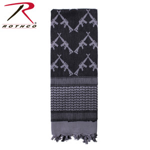 Rothco Crossed Rifles Shemagh Tactical Desert Keffiyeh Scarf Grey Size One Size Rothco Crossed Rifles Shemagh Tactical Desert Keffiyeh Scarf Grey Size One Size
