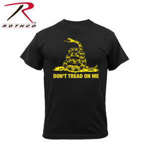 Rothco Don't Tread On Me T-Shirt Black Size XL Rothco Don't Tread On Me T-Shirt Black Size XL