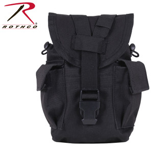 Rothco MOLLE II Canteen & Utility Pouch Black Rothco MOLLE II Canteen & Utility Pouch Black