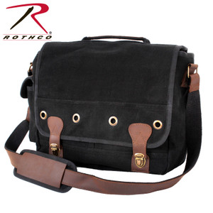 Rothco Canvas Trailblazer Laptop Bag Black Rothco Canvas Trailblazer Laptop Bag Black