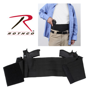 Rothco Ambidextrous Concealed Elastic Belly Band Holster Size S / M Rothco Ambidextrous Concealed Elastic Belly Band Holster Size S / M