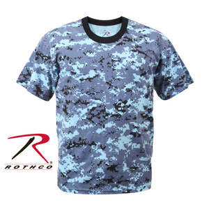 Rothco Digital Camo T-Shirt Sky Blue Digital Camo Size XL Rothco Digital Camo T-Shirt Sky Blue Digital Camo Size XL