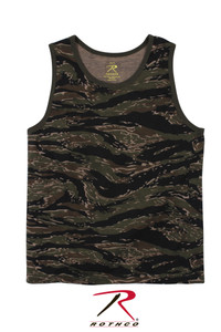 Rothco Camo Tank Top Tiger Stripe Camo Size 2XL Rothco Camo Tank Top Tiger Stripe Camo Size 2XL