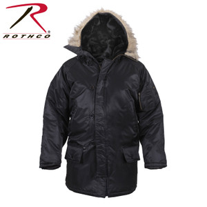 Rothco N-3B Parka Black Size 2XL Rothco N-3B Parka Black Size 2XL