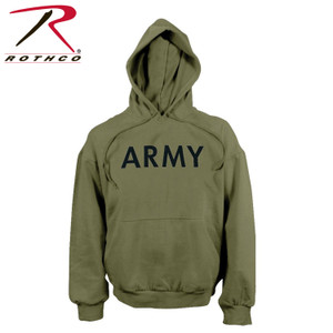 Rothco Army PT Pullover Hooded Sweatshirt Olive Drab Size M