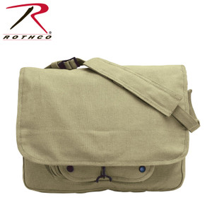 Rothco Vintage Canvas Paratrooper Bag Khaki Size One Size Rothco Vintage Canvas Paratrooper Bag Khaki Size One Size
