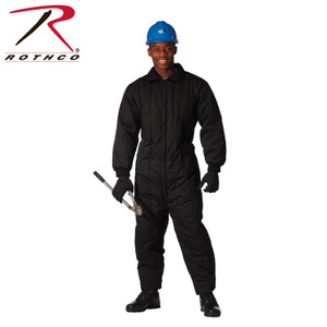 Rothco Insulated Coveralls Black Size L Rothco Insulated Coveralls Black Size L