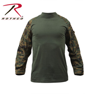 Rothco NYCO FR Fire Retardant Combat Shirt Woodland Digital Camo Size M Rothco NYCO FR Fire Retardant Combat Shirt Woodland Digital Camo Size M