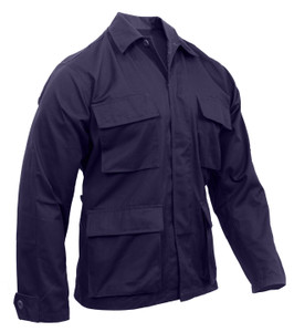 Rothco Poly/Cotton Twill Solid BDU Shirts Navy Blue Size XL Rothco Poly/Cotton Twill Solid BDU Shirts Navy Blue Size XL
