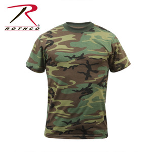 Rothco Camo T-Shirts Woodland Camo Size 6XL Rothco Camo T-Shirts Woodland Camo Size 6XL