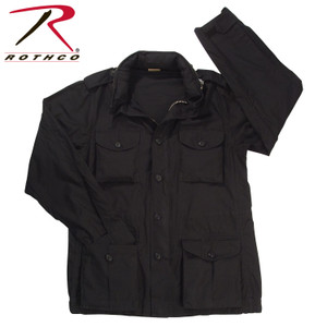 Rothco Vintage Lightweight M-65 Field Jacket Black Size M Rothco Vintage Lightweight M-65 Field Jacket Black Size M