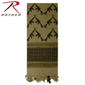 Rothco Crossed Rifles Shemagh Tactical Desert Keffiyeh Scarf Olive Drab Size One Size Rothco Crossed Rifles Shemagh Tactical Desert Keffiyeh Scarf Olive Drab Size One Size