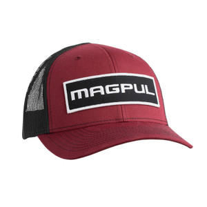 MAGPUL MAG1104-604 WORDMARK PTCH TRCKR HAT CRD/BLK MAGPUL MAG1104-604 WORDMARK PTCH TRCKR HAT CRD/BLK