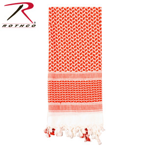 Rothco Shemagh Tactical Desert Keffiyeh Scarf Red / White Size One Size Rothco Shemagh Tactical Desert Keffiyeh Scarf Red / White Size One Size