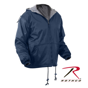 Rothco Reversible Lined Jacket With Hood Navy Blue Size 2XL Rothco Reversible Lined Jacket With Hood Navy Blue Size 2XL