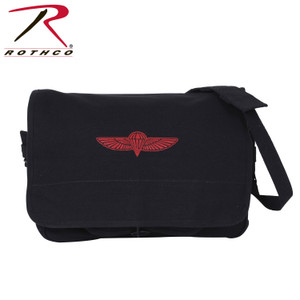 Rothco Canvas Israeli Paratrooper Bag Black Size One Size Rothco Canvas Israeli Paratrooper Bag Black Size One Size