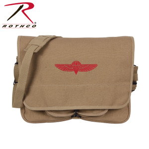 Rothco Canvas Israeli Paratrooper Bag Khaki Size One Size Rothco Canvas Israeli Paratrooper Bag Khaki Size One Size