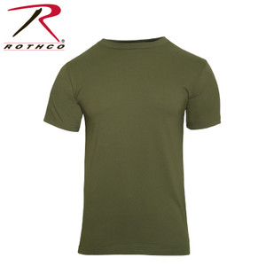Rothco Solid Color 100% Cotton T-Shirt Olive Drab Size S Rothco Solid Color 100% Cotton T-Shirt Olive Drab Size S