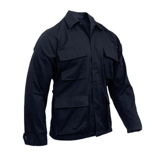 Rothco Poly/Cotton Twill Solid BDU Shirts Midnight Navy Blue Size XL Rothco Poly/Cotton Twill Solid BDU Shirts Midnight Navy Blue Size XL