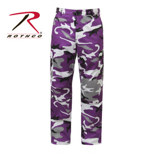Rothco Color Camo Tactical BDU Pants Ultra Violet Camo Size S (27"-31" Waist) Rothco Color Camo Tactical BDU Pants Ultra Violet Camo Size S (27"-31" Waist)
