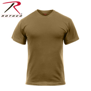 Rothco Solid Color 100% Cotton T-Shirt Brown Size 2XL Rothco Solid Color 100% Cotton T-Shirt Brown Size 2XL