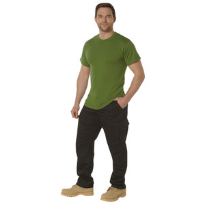 Rothco Solid Color Cotton / Polyester Blend T-Shirt Heather Green Size 2XL Rothco Solid Color Cotton / Polyester Blend T-Shirt Heather Green Size 2XL