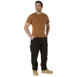 Rothco Solid Color Cotton / Polyester Blend T-Shirt Work Brown Size L Rothco Solid Color Cotton / Polyester Blend T-Shirt Work Brown Size L