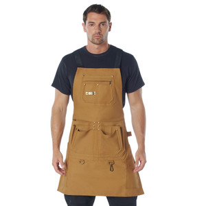 Rothco Canvas Full Work Apron Coyote Brown Rothco Canvas Full Work Apron Coyote Brown