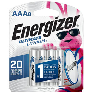 ENERGIZER L92SBP-8   AAA LITH 12PK/CS  8PK  BTTRY