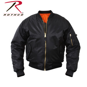Rothco MA-1 Flight Jacket Black Size 5XL Rothco MA-1 Flight Jacket Black Size 5XL