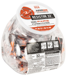 RAD FP8000RD/100 FOAM PLUGS ONE PAIR 100CT