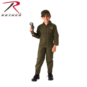 Rothco Kids Flightsuit Olive Drab Size M Rothco Kids Flightsuit Olive Drab Size M