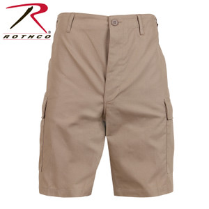 Rothco Rip-Stop BDU Shorts Khaki Size M Rothco Rip-Stop BDU Shorts Khaki Size M